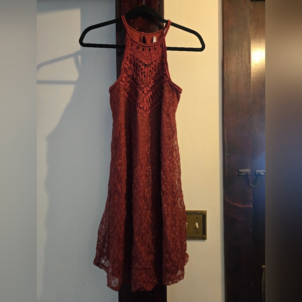 Rust Lace Dress